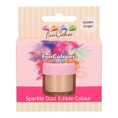 FunCakes Edible FunColours Sparkle Dust Golden Ginger