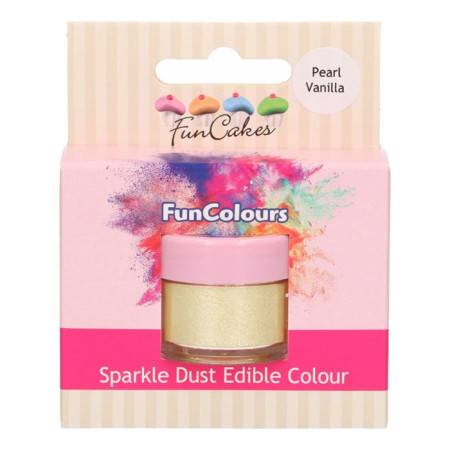 Paillettes alimentaires FunColours FunCakes Pearl Vanilla