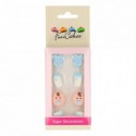 Décors en sucre FunCakes Baby Boy 8 pièces