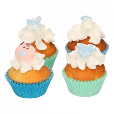 FunCakes Sugar Decorations Baby Boy Set/8