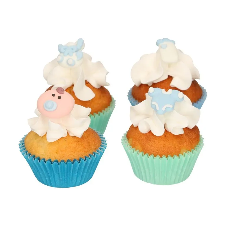 Décors en sucre FunCakes Baby Boy 8 pièces