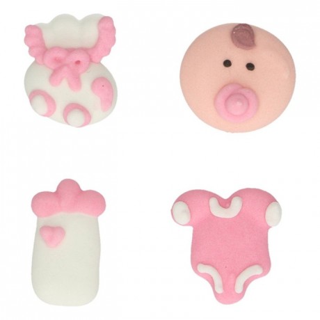 FunCakes Sugar Decorations Baby Girl Set/8