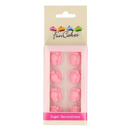 FunCakes Sugar Decorations Baby Feet Girl Set/16