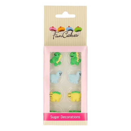 FunCakes Sugar Decorations Dino Set/8