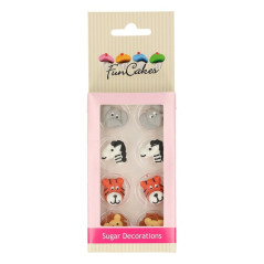 FunCakes Sugar Decorations Safari Animals Set/8