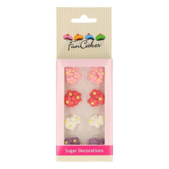 Décors en sucre FunCakes Petites Fleurs 32 pièces
