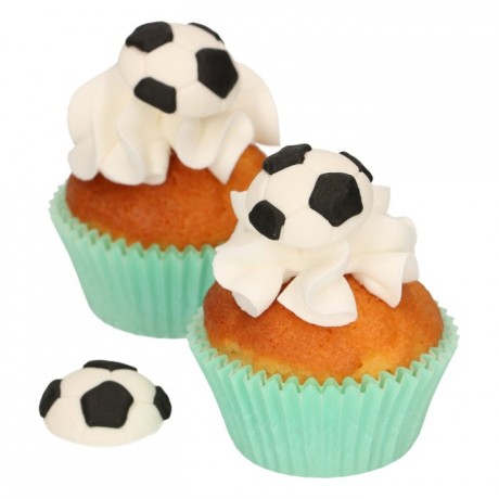 Décors en sucre FunCakes Football 8 pièces