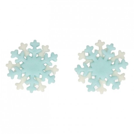 FunCakes Sugar Paste Decorations Snowflakes Set/6