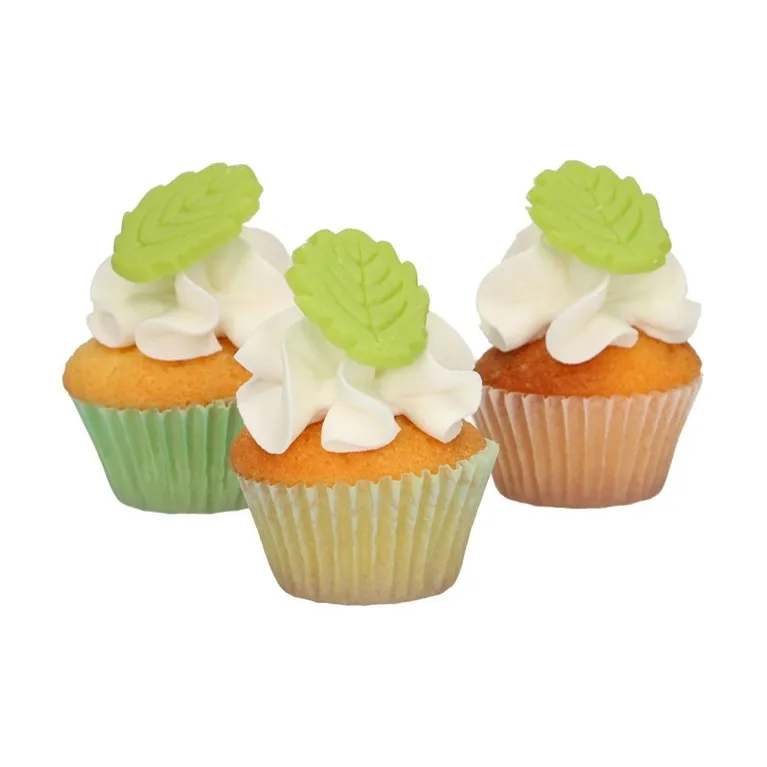 Décors en pâte d’amande FunCakes Feuilles 12 pièces