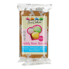 FunCakes Fondant Teddy Bear Brown 250g