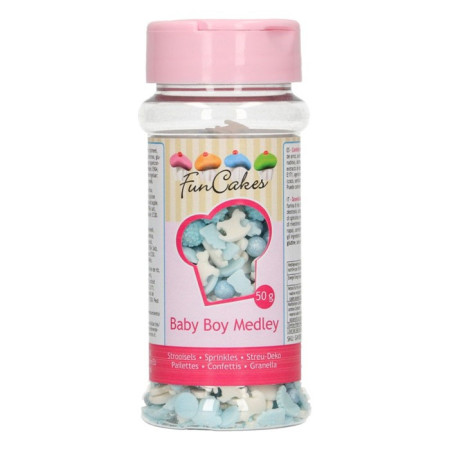 Medley en sucre FunCakes Bébé Garçon 50 g
