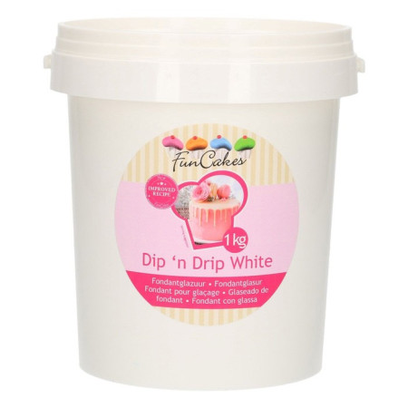 Dip ’n Drip FunCakes blanc 1 kg