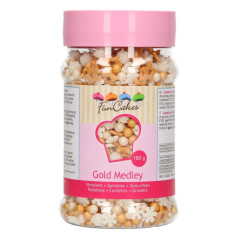FunCakes Sprinkle Medley Gold 180g