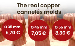 the real cannelé mold, made in france
