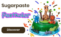 sugarpaste, pastkolor